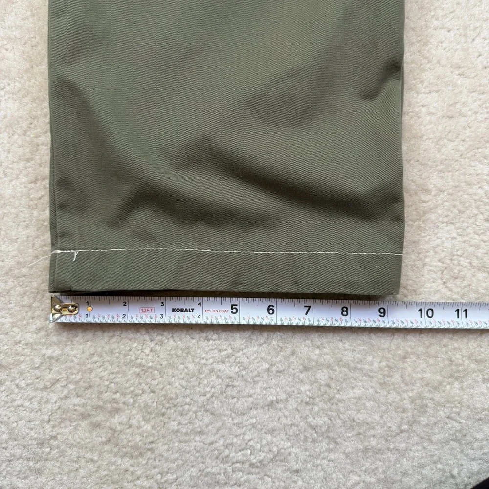 True Religion Cargo Pants Men's 38 Green Relaxed Straight Twill Cotton